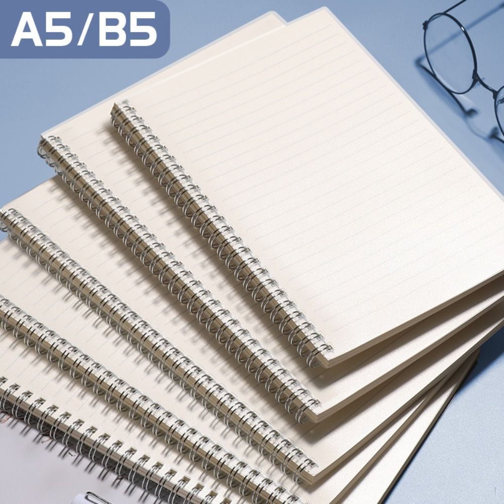 Photography Book - 다기능 A4/A5/A6/B5 코일 노트 그리드/무지/가로줄 플립오버